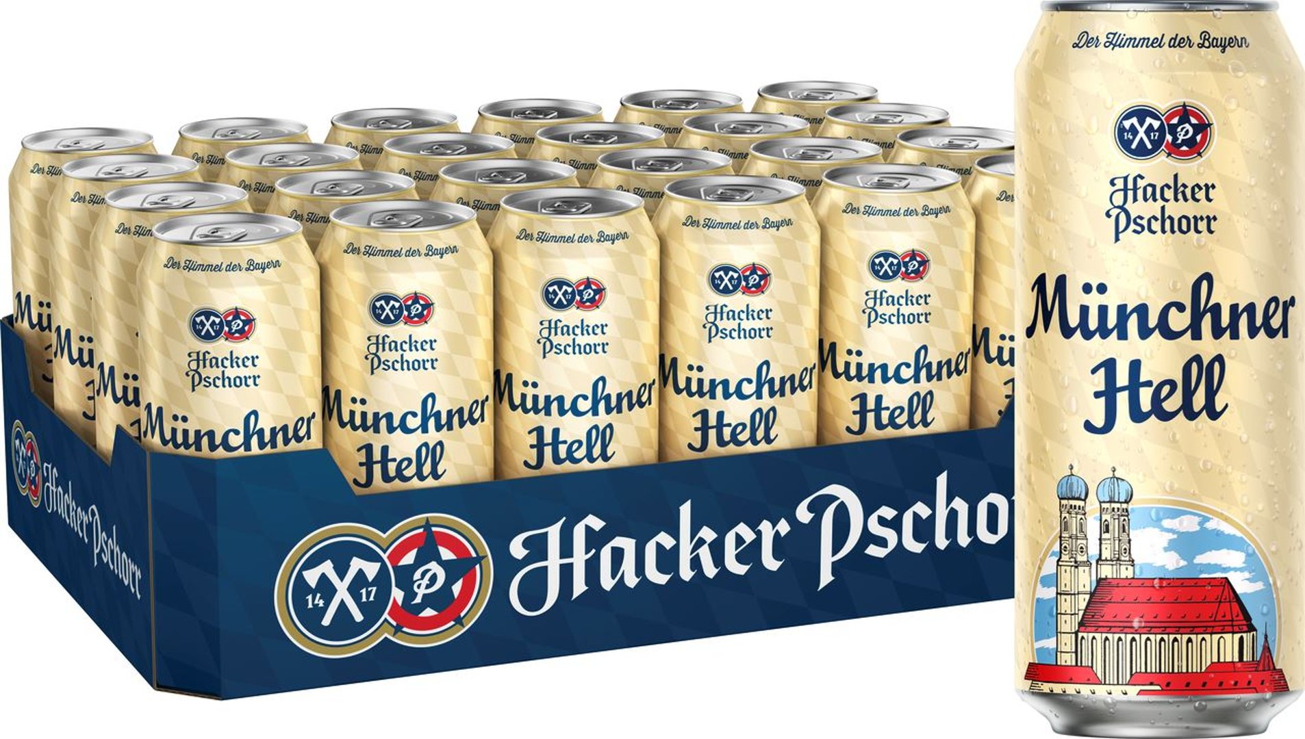 Hacker Pschorr - Münchner Hell Dose - 24 x 0,5 l Dose