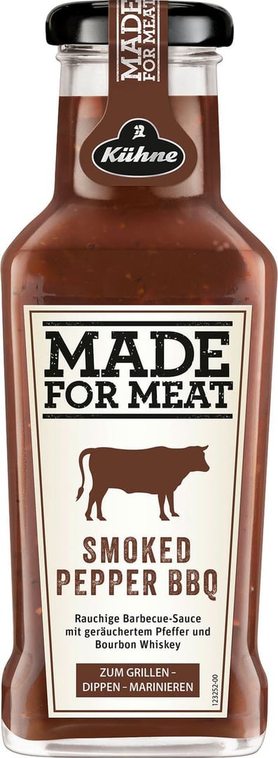 Kühne - Made for Meat Smoked Pepper BBQ - 1 x 235 ml Flasche