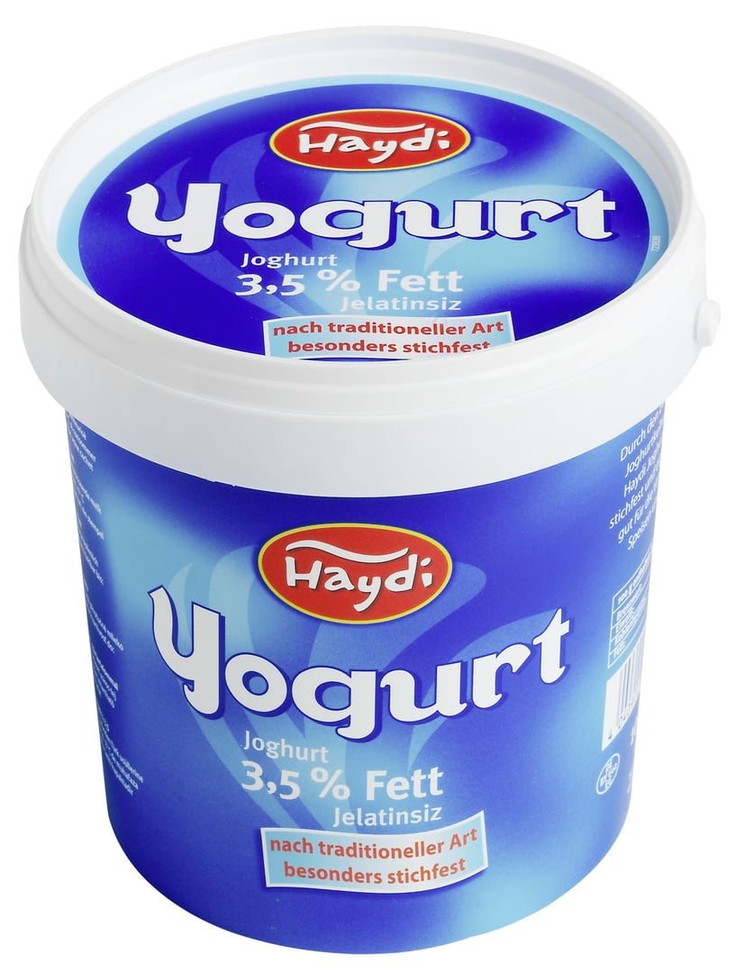 Haydi - Joghurt 3,5 % Fett 1 kg Eimer