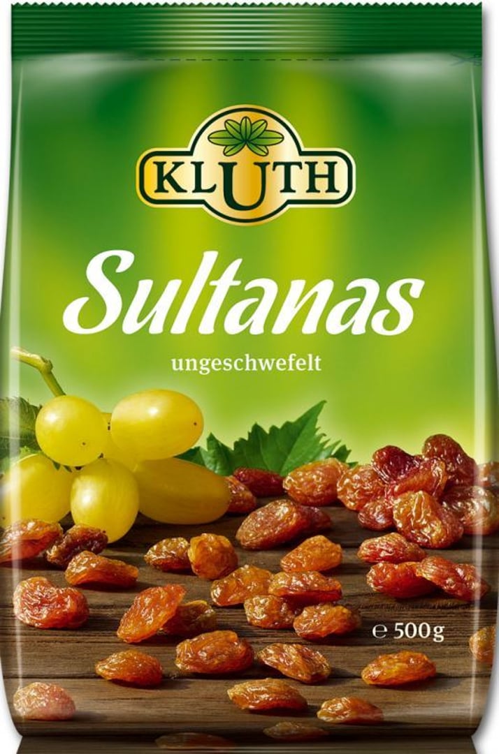 Kluth Sultanas hell ungeschwefelt Türkei - 6 x 500 g Beutel