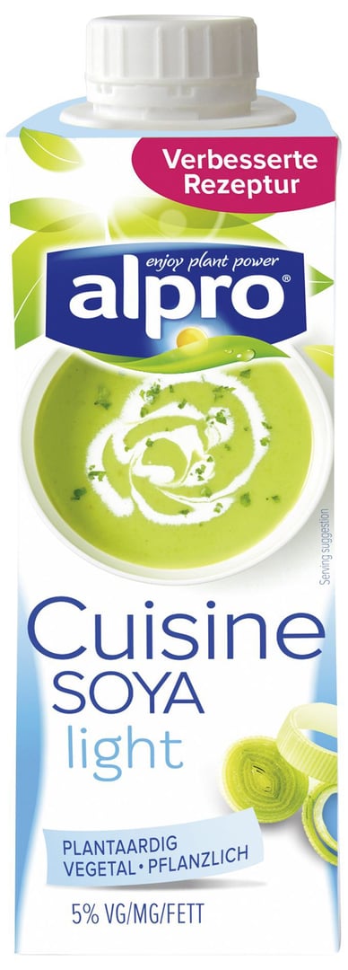 Alpro - alpro Kochcreme Soja Cuisine Light zum Kochen und verfeinern, vegan, 4,7 % Fett - 250 g Faltschachtel