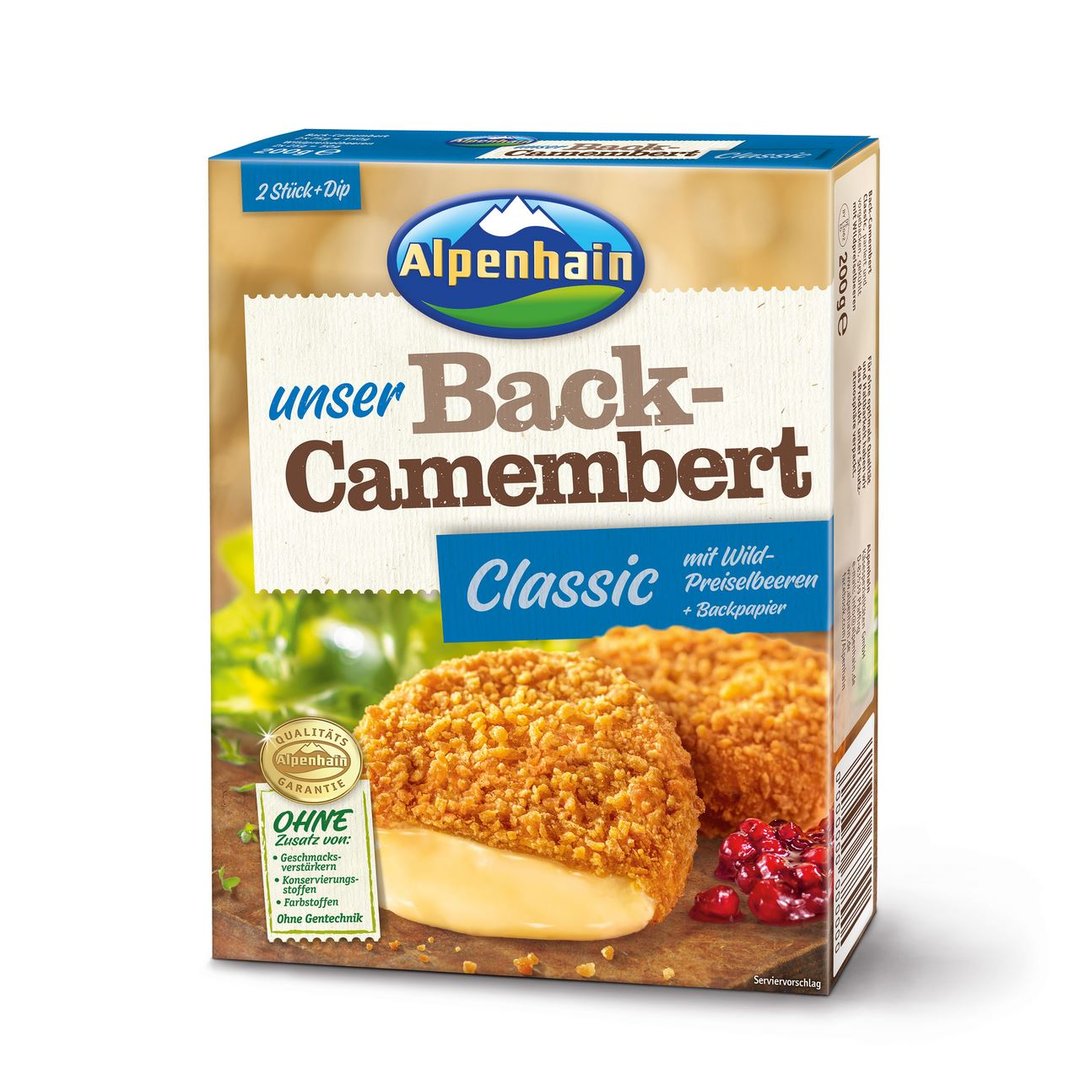Alpenhain - Back-Camembert Classic mit Wildpreiselbeeren 200 g