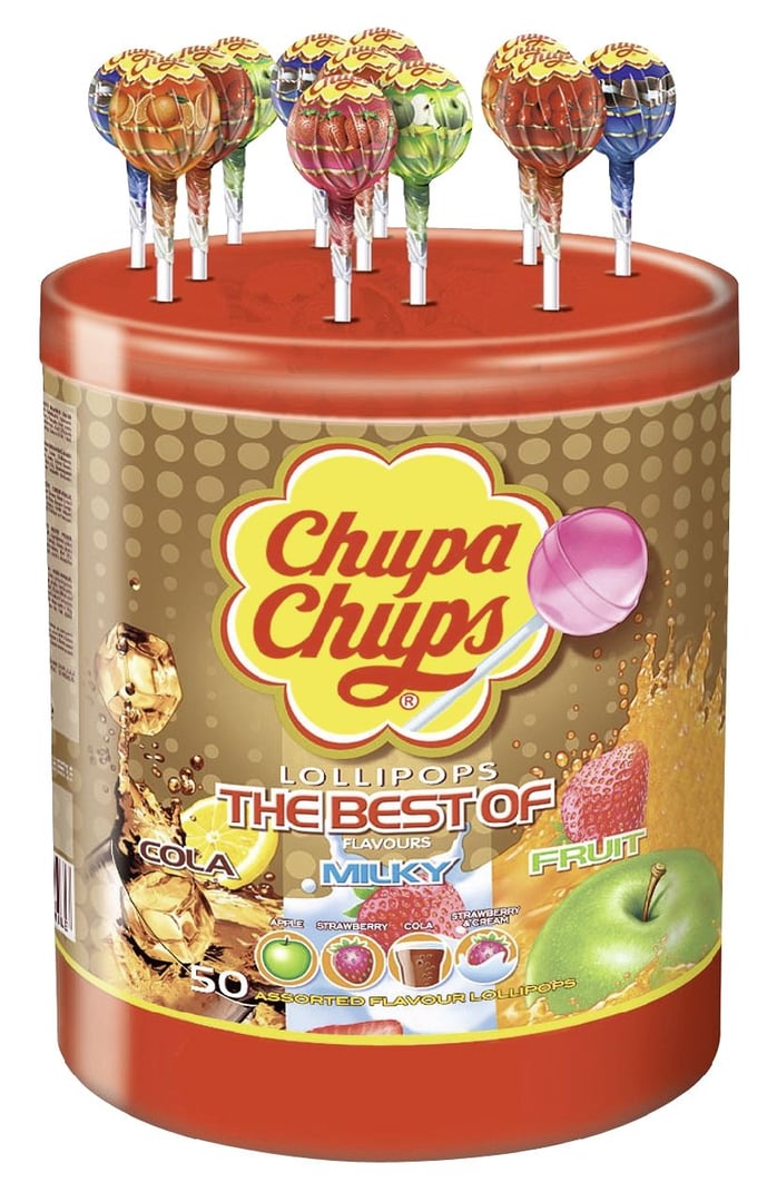 Chupa Chups - Frucht Lutscher - 600 g Dose