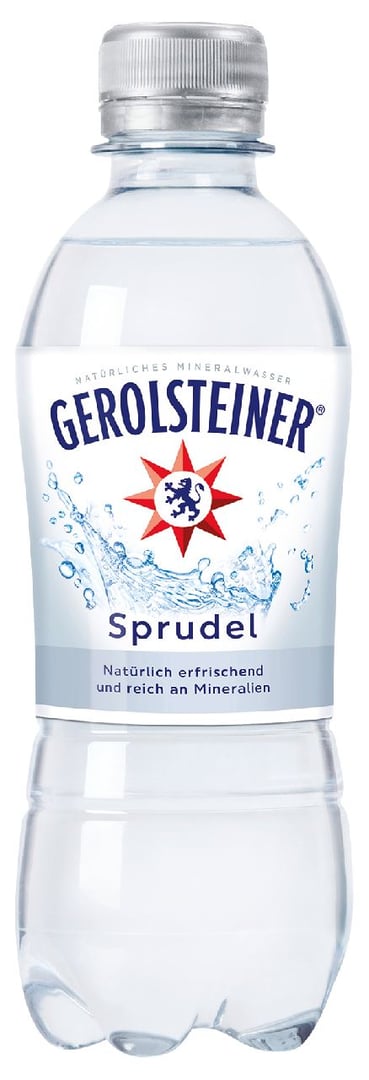 Gerolsteiner - Sprudel Natürliches Mineralwasser PET - 0,33 l Flasche