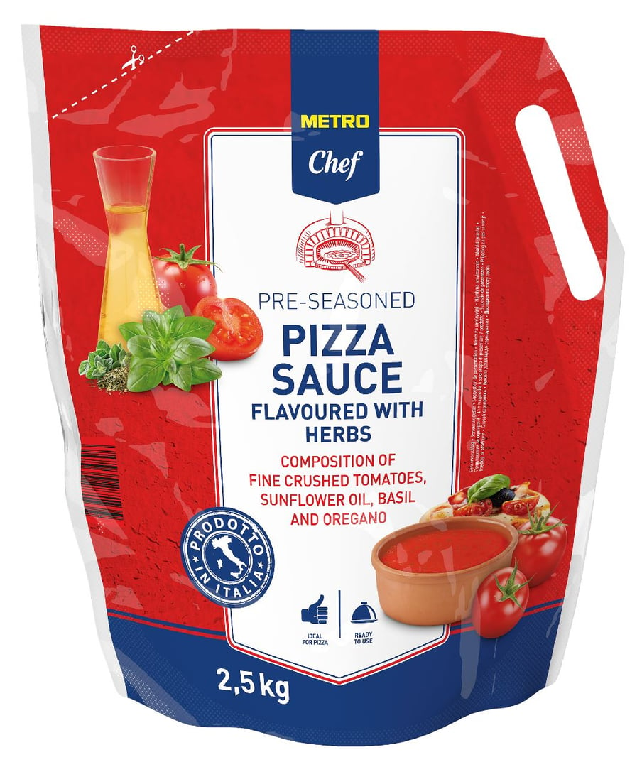 METRO Chef - Pizza Sauce mit Kräutern - 2,5 kg Beutel