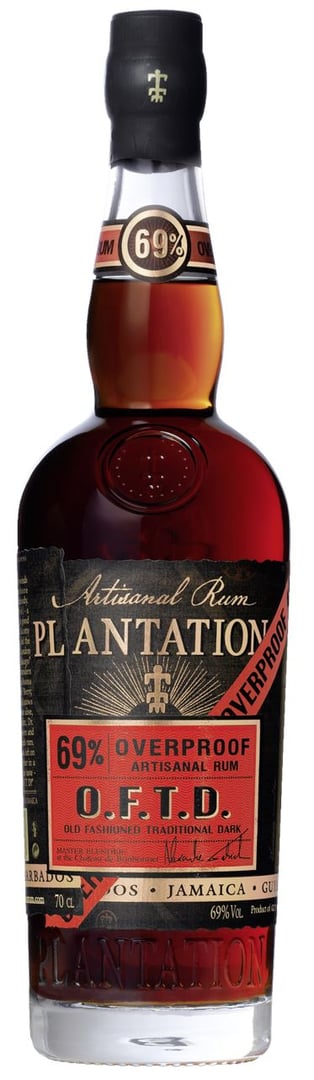 Plantation - Overproof Rum O.F.T.D 69 % Vol. - 6 x 700 ml Karton