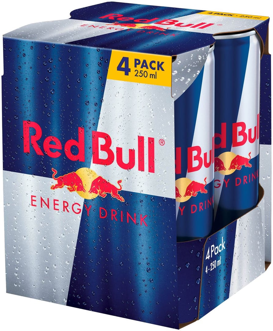 Red Bull - Energy Drink Einweg 4 Dosen à 250 ml