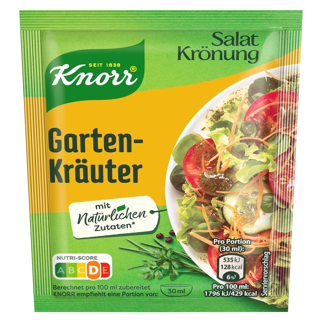 Knorr - Salatkrönung 5er-Pack Würzige Gartenkräuter - 40 g Beutel