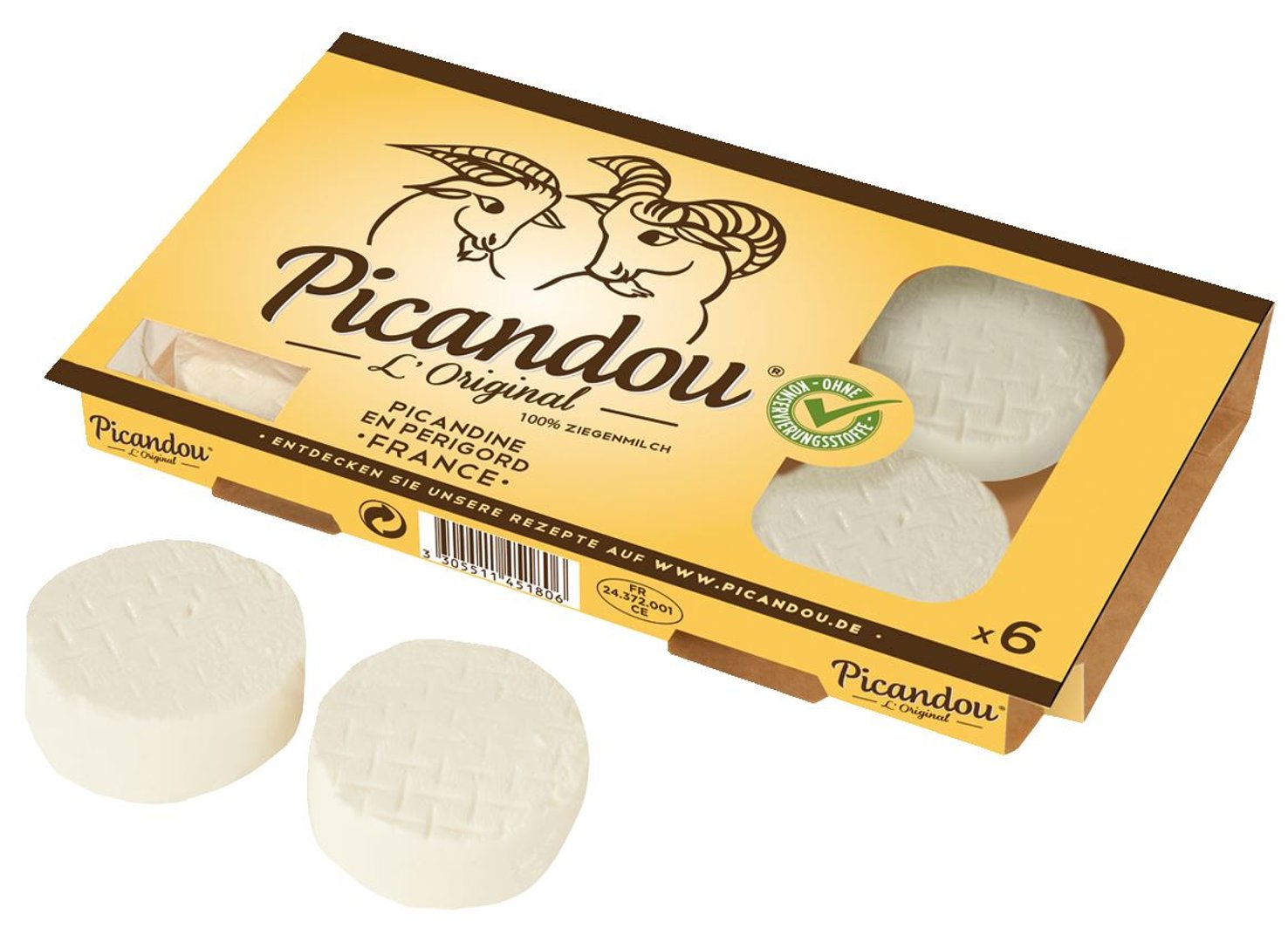 Picandou - Französischer Ziegenfrischkäse - 250 g Packung