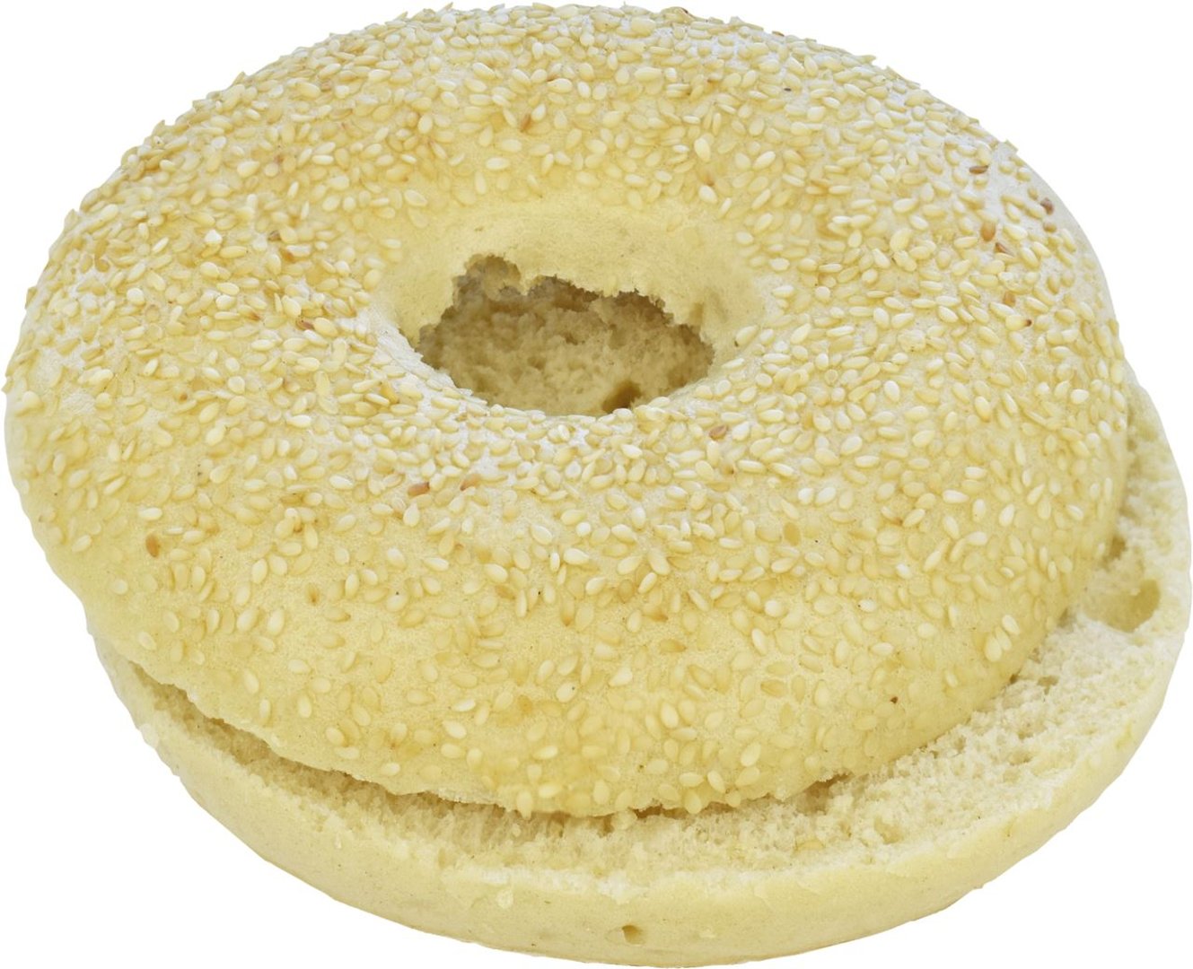Edna - Bayerischer Giga-Bagel mit Sesam, geschnitten, tiefgefroren, 30 Stück à ca. 100 g - 3 kg Karton