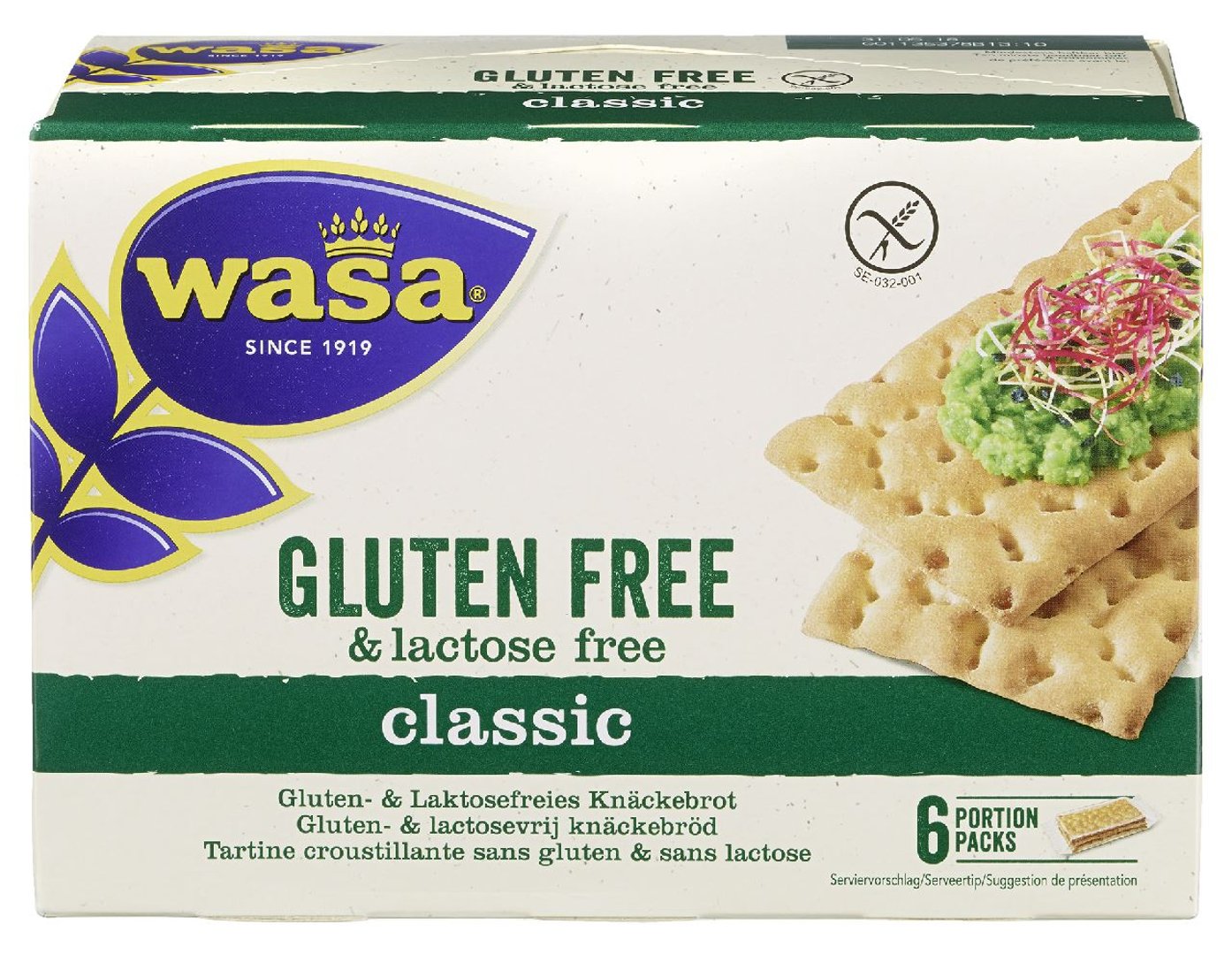 Wasa - Knäckebrot glutenfrei Classic - 1 x 240 g