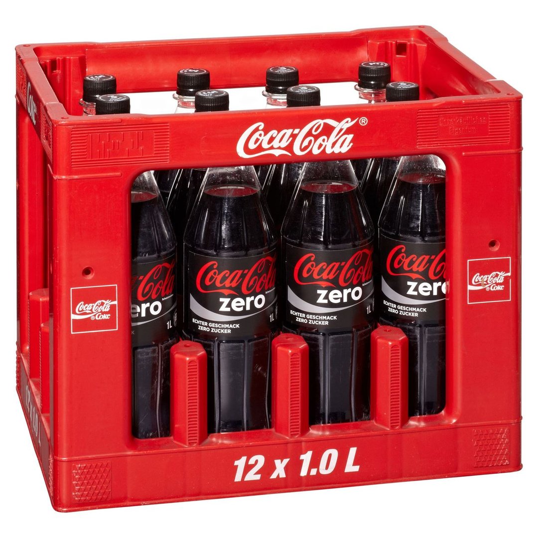Coca-Cola - Zero ohne Zucker PET - 1 l Flasche