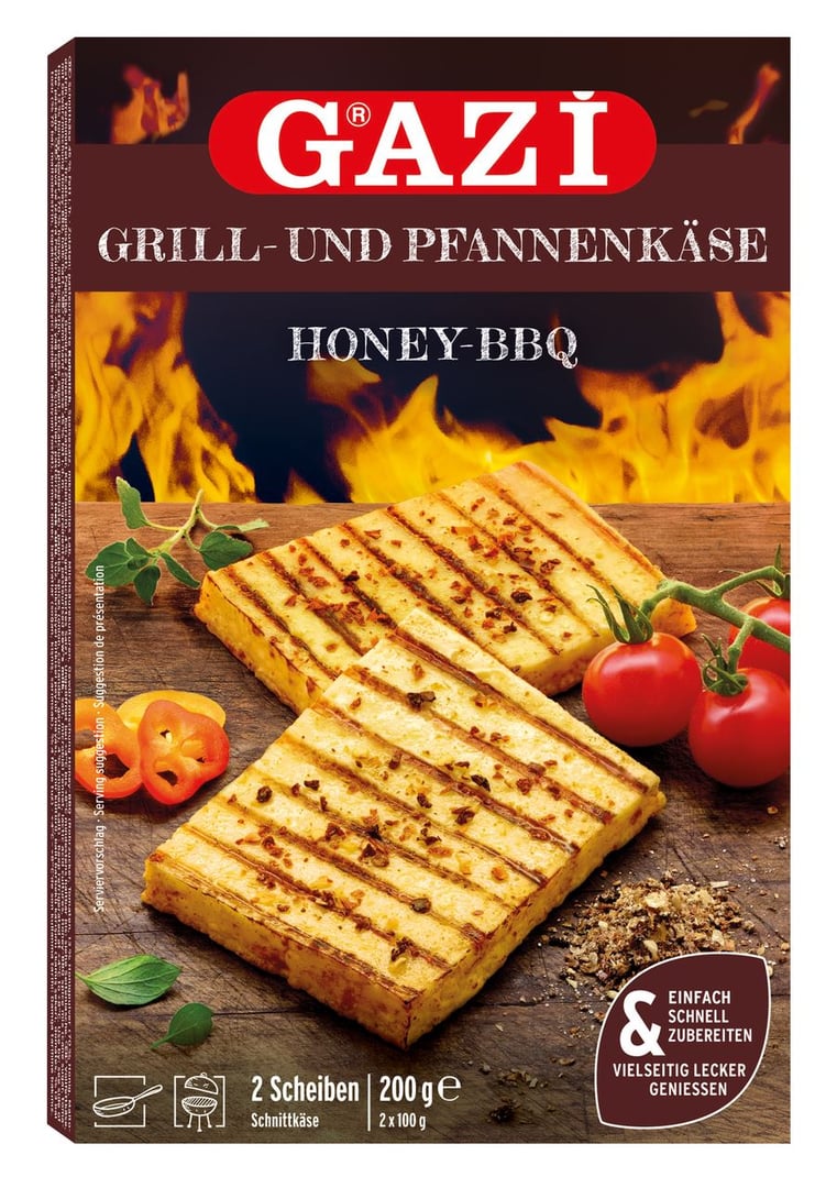 Gazi - Grill - Pfannenkäse gekühlt Honey/BBQ - 200 g Stück