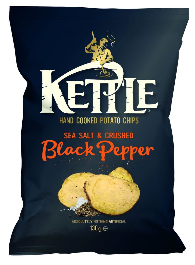 Kettle Chips - Black Pepper - 130 g Beutel