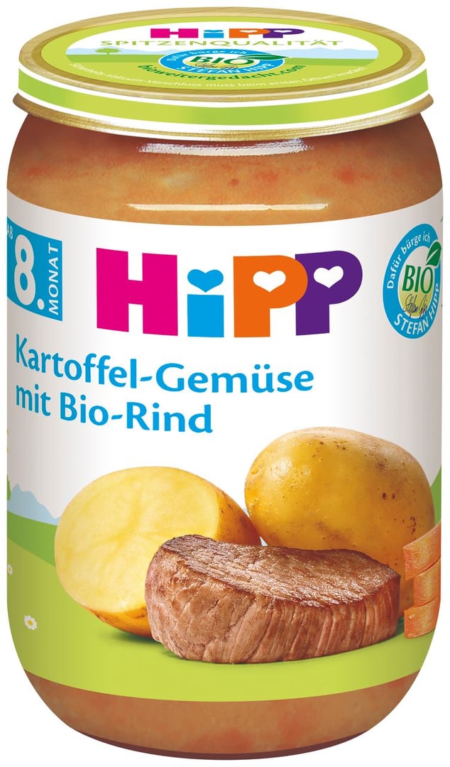 Hipp Bio Kartoffel-Gemüse mit Bio-Rind ab 8. Monat, 220 g