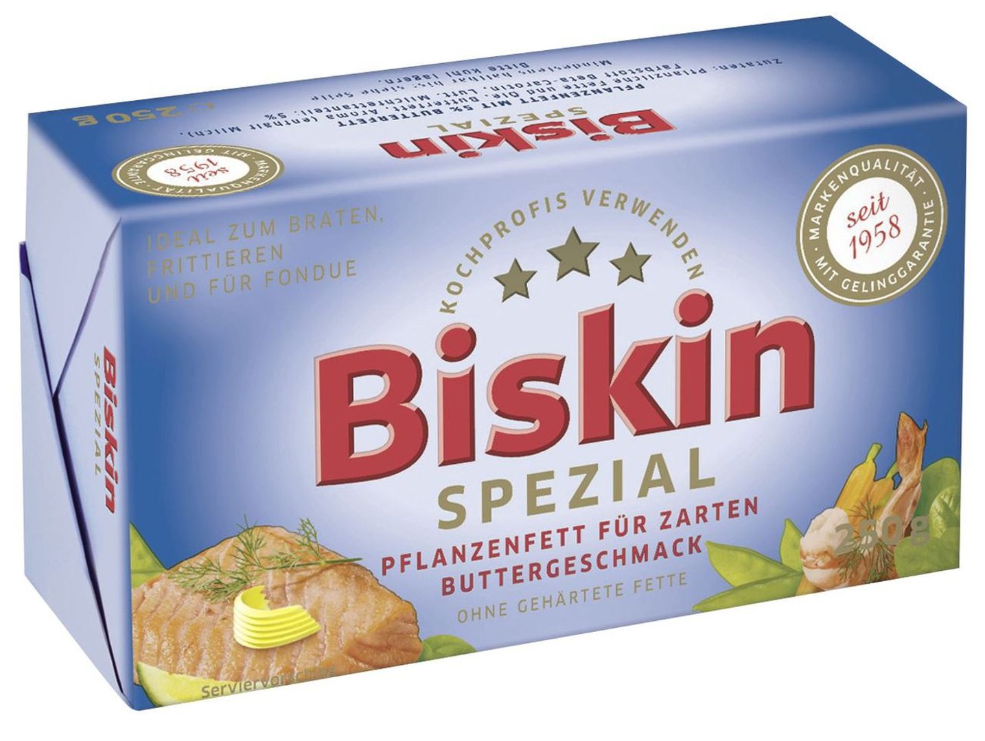 Biskin - Spezial mit Butterfett 100 % Fett laktosefrei - 1 x 250 g Packung