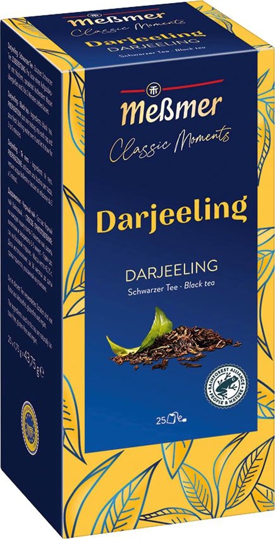 MEßMER - Gastro Darjeeling 25 Teebeutel - 44 g Faltschachtel