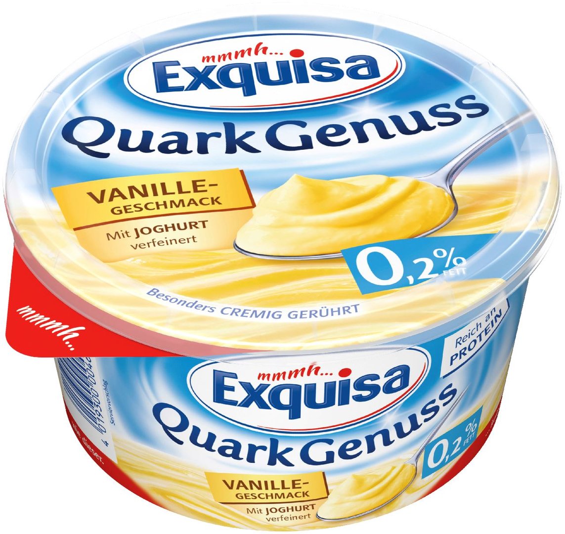 Exquisa - Quarkgenuss Vanille 0,2 % Fett 500 g Becher