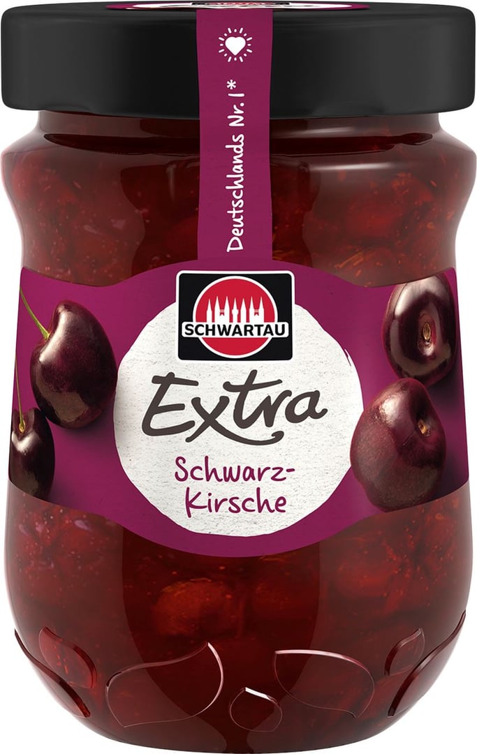 Schwartau Extra Schwarze Kirsche - 340 g Tiegel