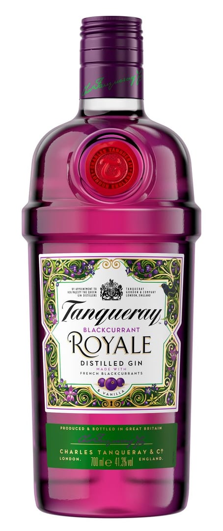 Tanqueray Blackcurrant Royale Gin 41,3 % - 700 ml Flasche
