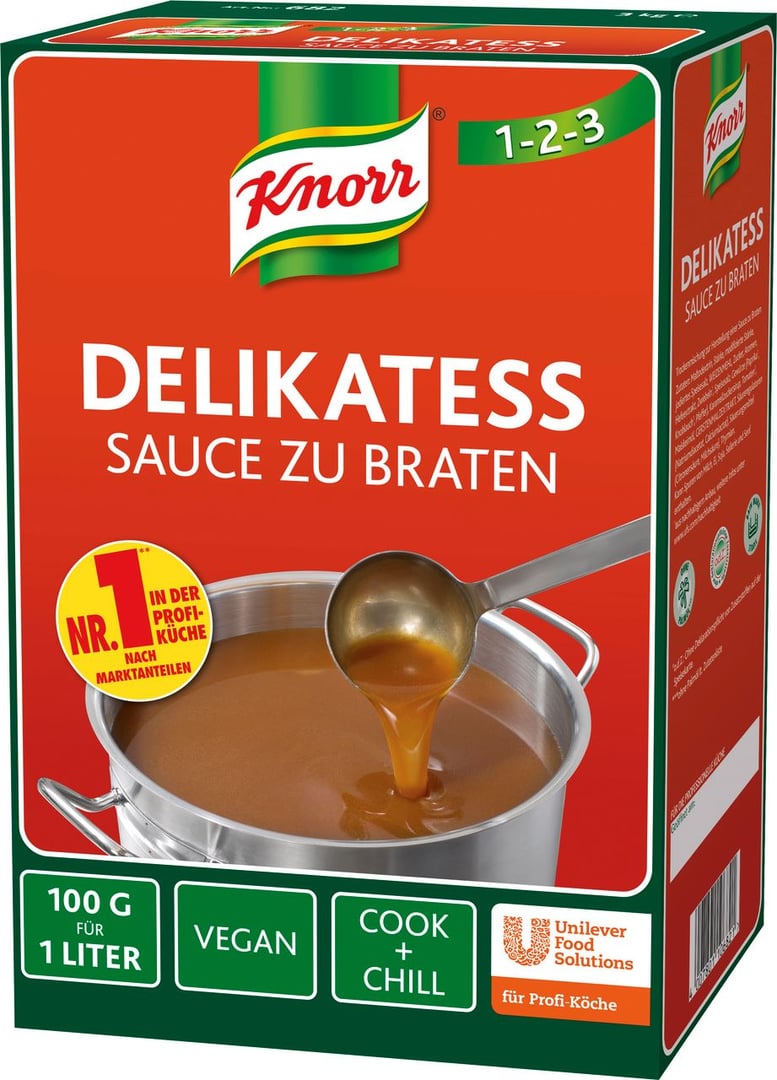 Knorr - Delikatess Sauce zu Braten - 1 x 3 kg Schachtel