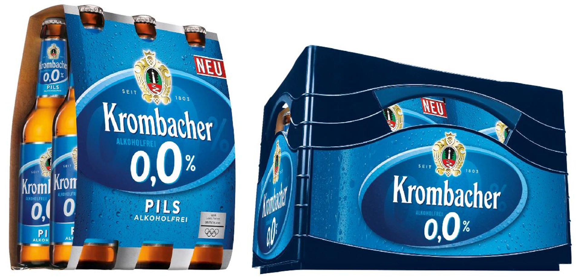 Krombacher - Pils 0,0 % Glas - 6 x 0,33 l Packungen