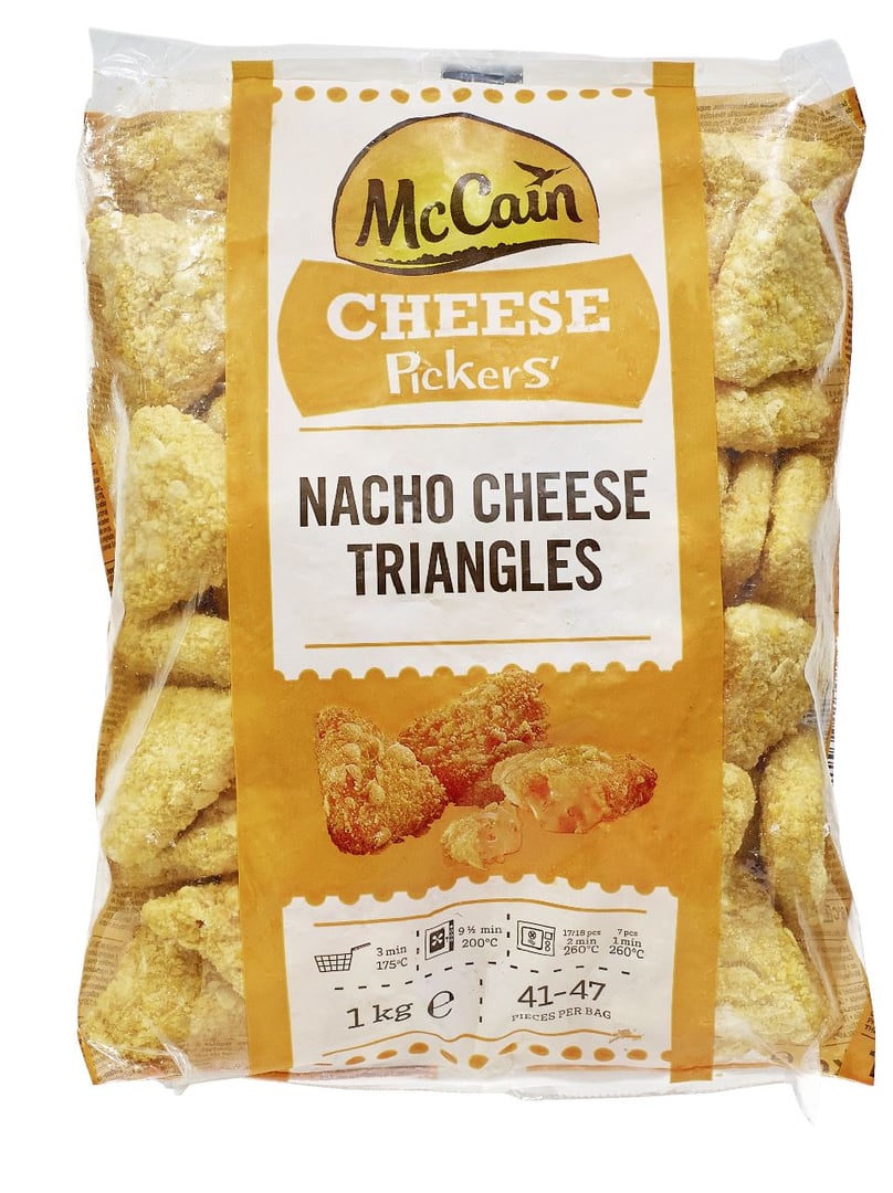 McCain - Nacho Cheese Triangles, tiefgefroren - 6 x 1 kg Karton