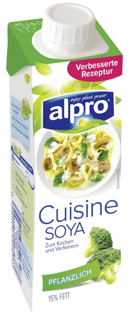 Alpro - alpro Kochcreme Soja Cuisine vegan - 15 x 250 g Tray