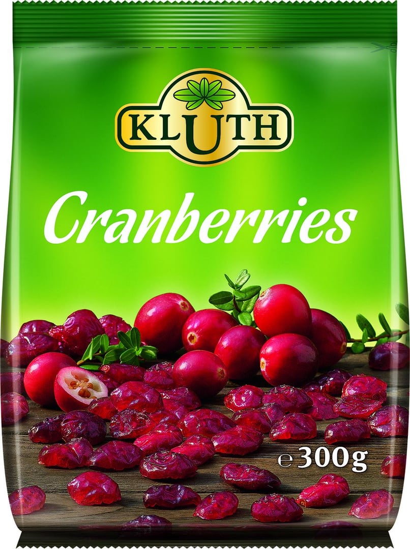 Kluth Cranberries USA - 6 x 300 g Beutel