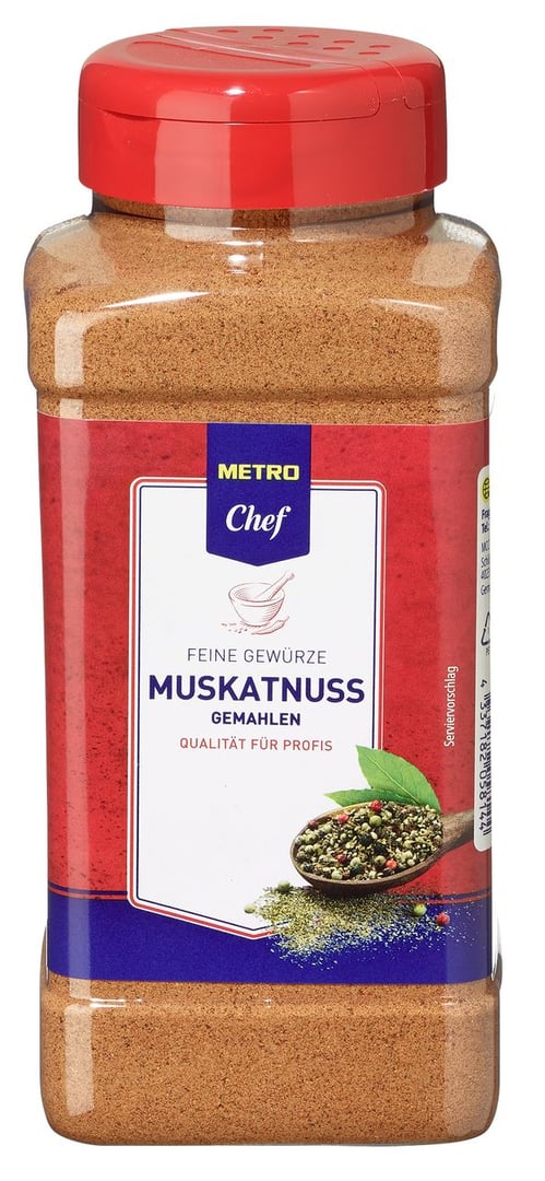 METRO Chef - Muskatnuss gemahlen - 4 x 500 g Tray