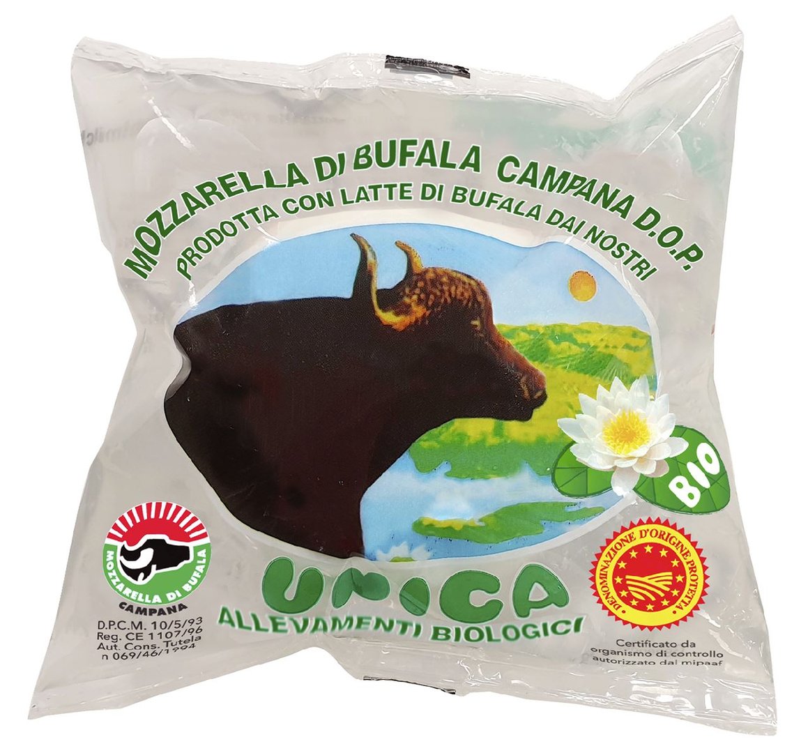 Unica Bio Büffel Mozzarella min. 52 % Fett i.Tr. - 100 g Stück