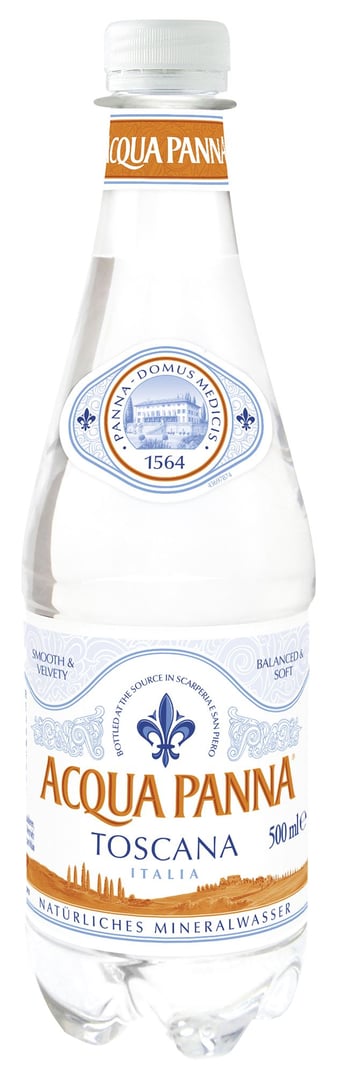 San Pellegrino - Acqua Panna Einweg - 6 x 500 ml Flaschen