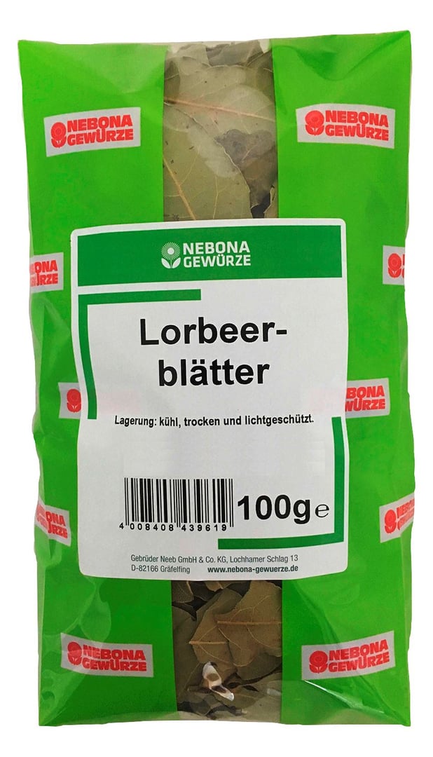 Nebona - BIO Lorbeerblätter - 100 g Beutel