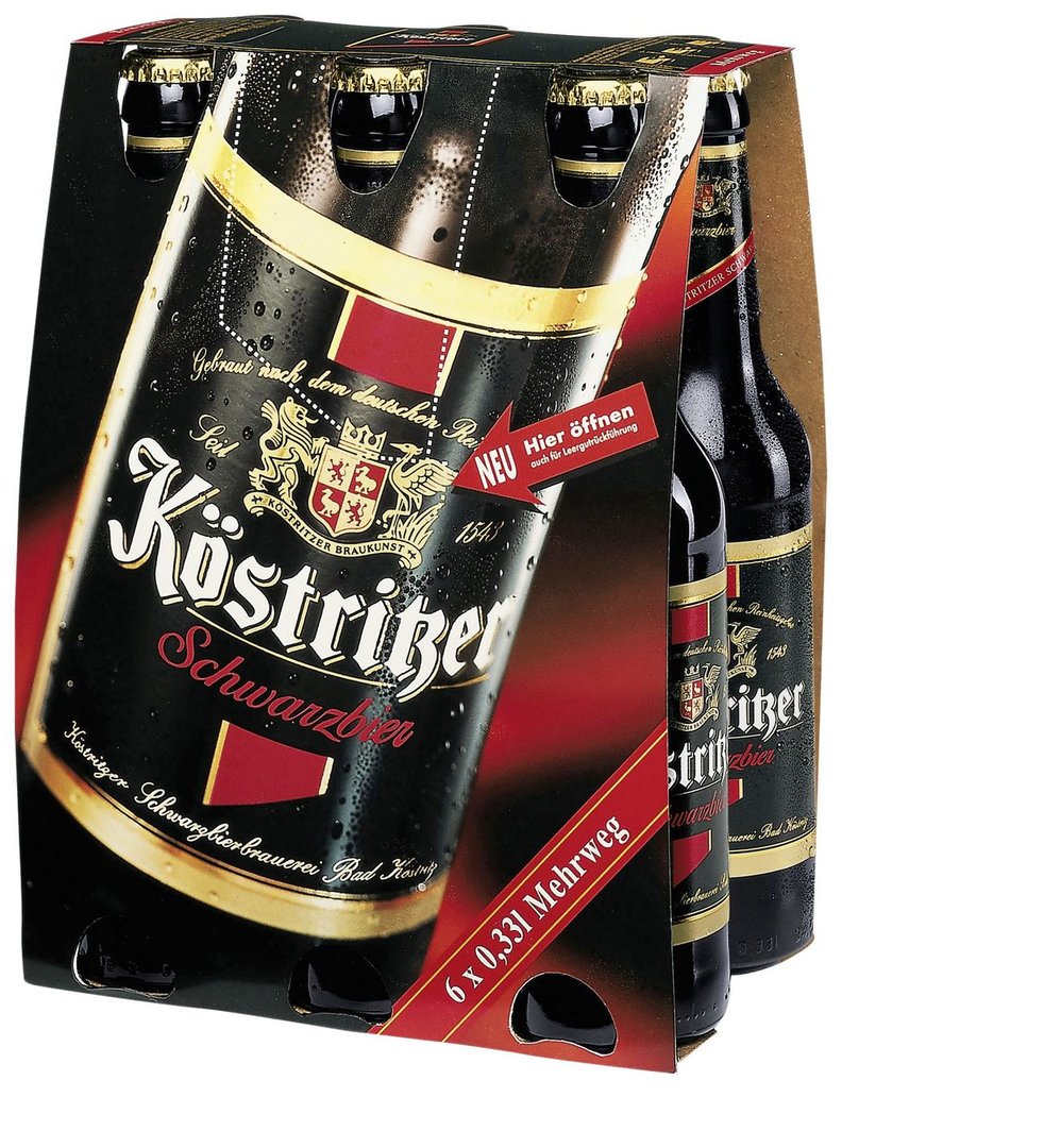 Köstritzer - Schwarzbier 6 x 0,33 l Flaschen