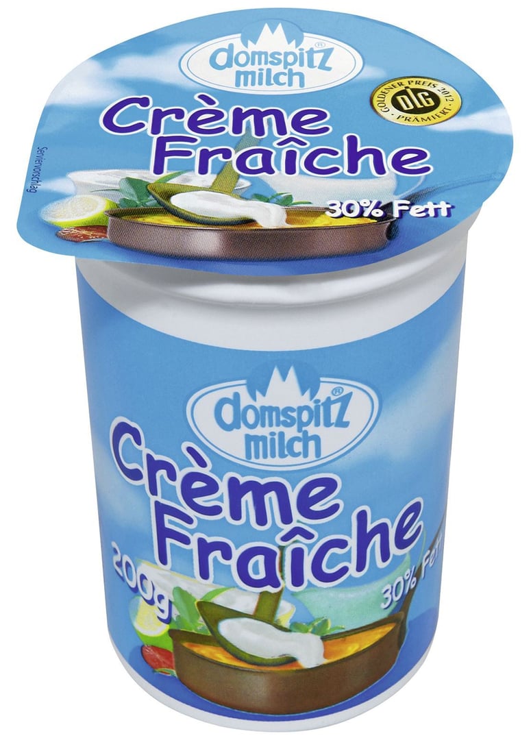 Domspitzmilch - Creme Fraiche 30 % Fett - 1 x 200 g Becher