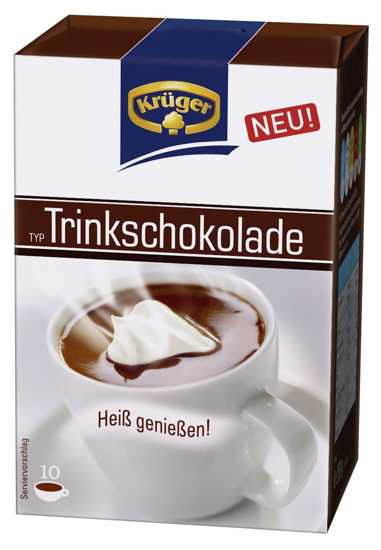 Krüger - Schoko Traum Trinkschokolade Kakaopulver - 250 g Schachtel
