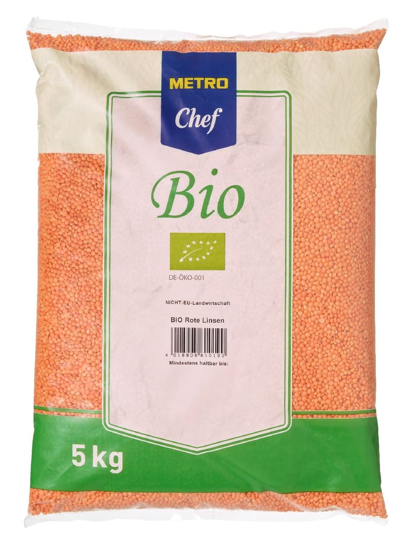 METRO Chef Bio - Rote Linsen - 5 kg Beutel