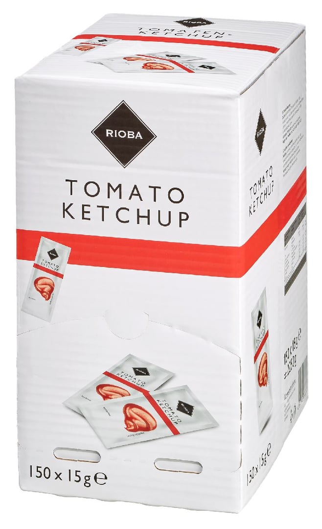 RIOBA - Tomatenketchup 150 Einzelportionen à 15 ml - 2,25 l Karton