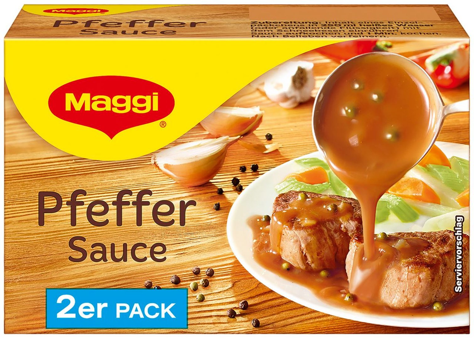 Maggi - Delikatess Saucen Doppelpack Pfeffersauce - 52 g Paket