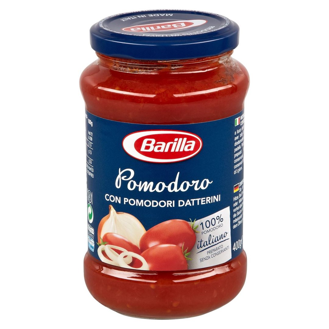 Barilla - Tomatensauce Pomodoro con Pomodori Datterini - 400 g Glas