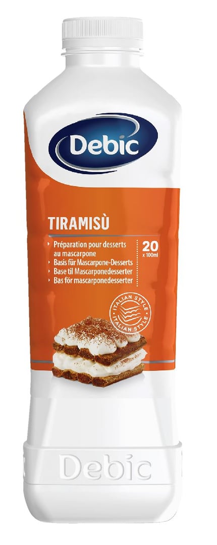 Debic - Tiramisu Dessertbasis gekühlt - 1 l Flasche