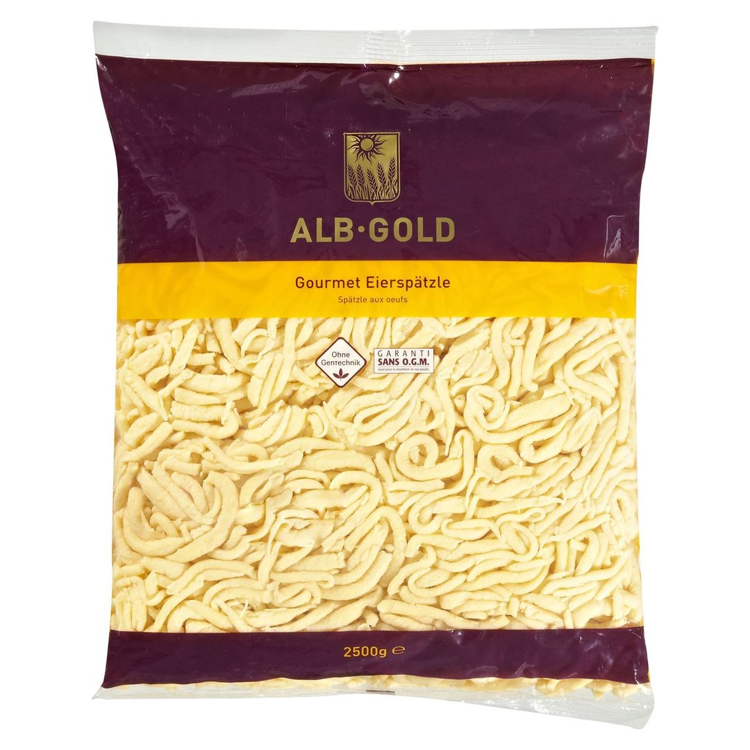 ALB-GOLD - Gourmet Eierspätzle pfannenfertig - 2,5 kg Packung
