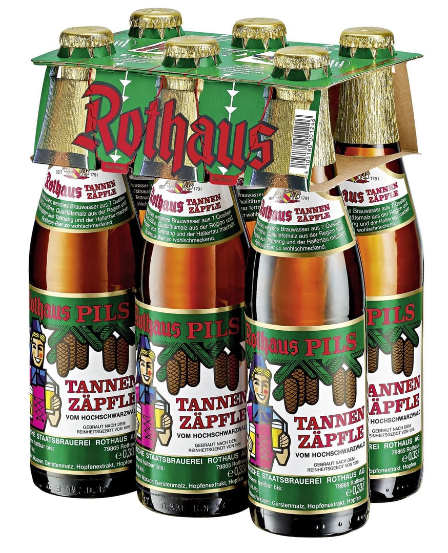 Rothaus - Tannenzäpfle Pils 24 x 0,33 l Flaschen