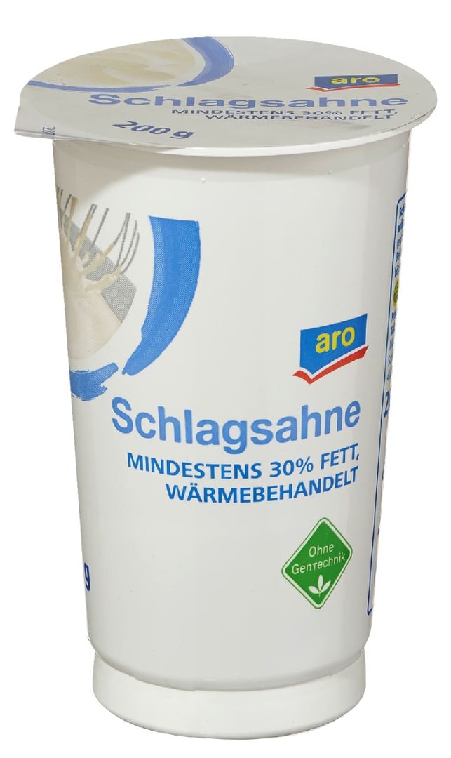 aro - Schlagsahne 30 % Fett - 20 x 200 g Becher
