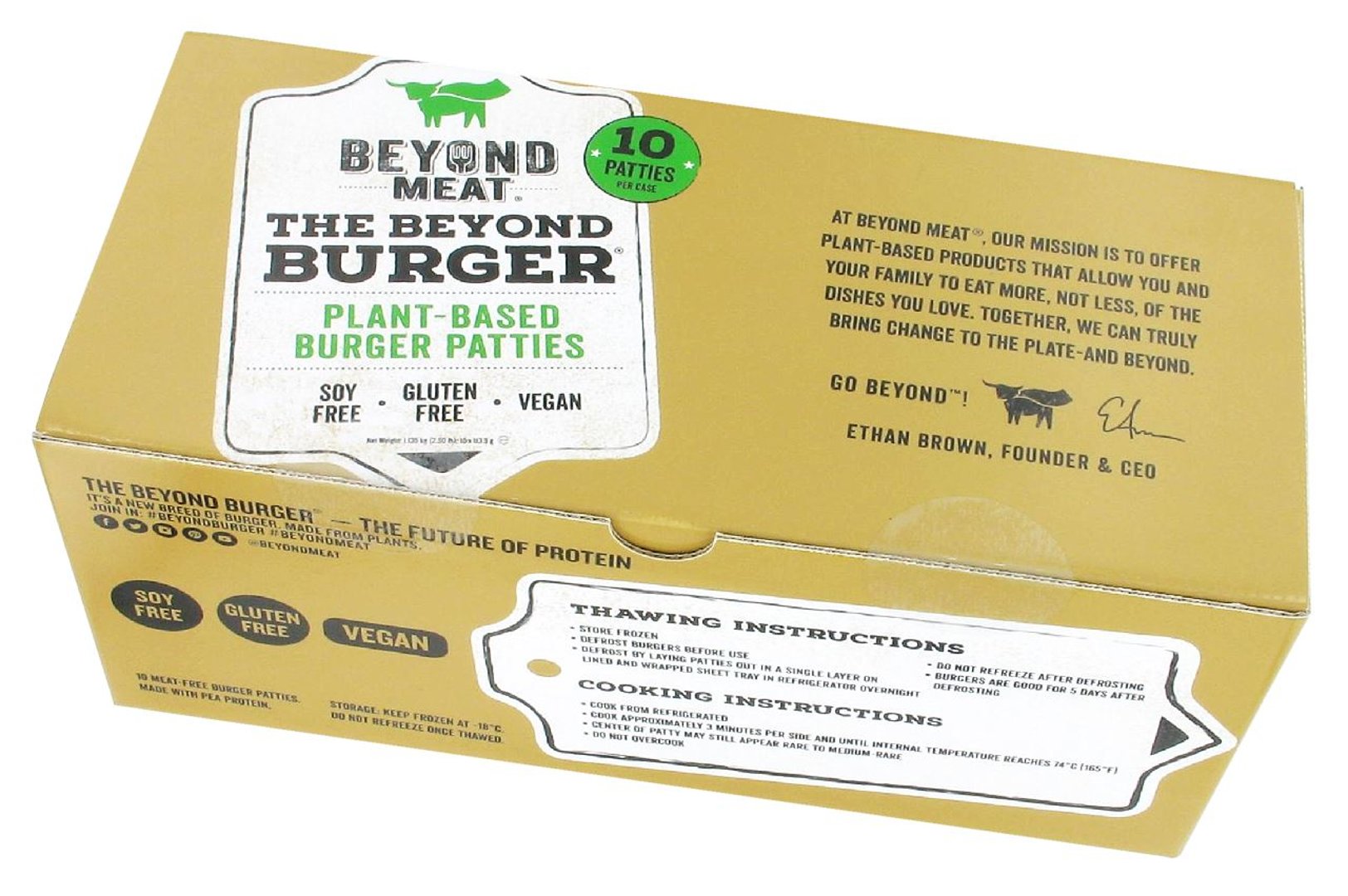 Beyond Meat - Beyond Burger tiefgefroren 10 Stück à ca. 113 g - 1,13 kg Packung