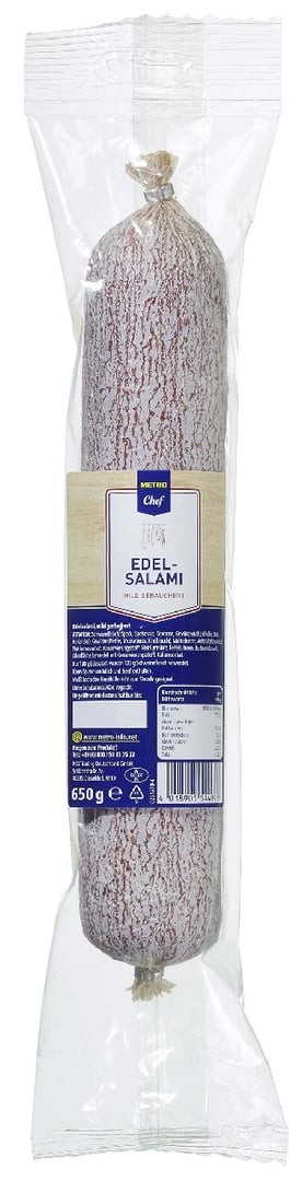 METRO Chef - Edelsalami mild geräuchert - 650 g Beutel