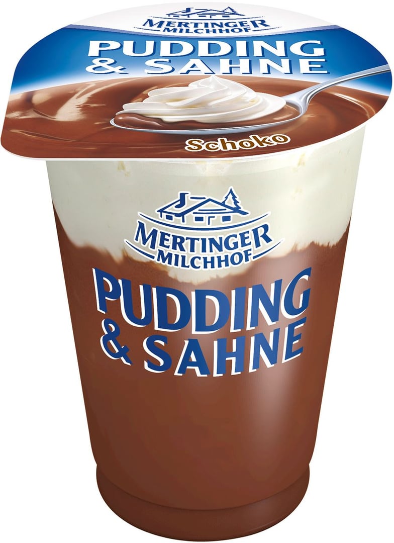 Mertinger - Milchhof Pudding & Sahne Schoko - 125 g Becher