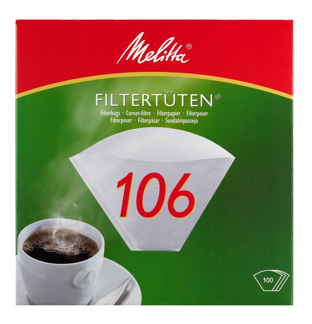 Melitta - Filtertüten/Kaffeefilter Brewmatic Weiß 106