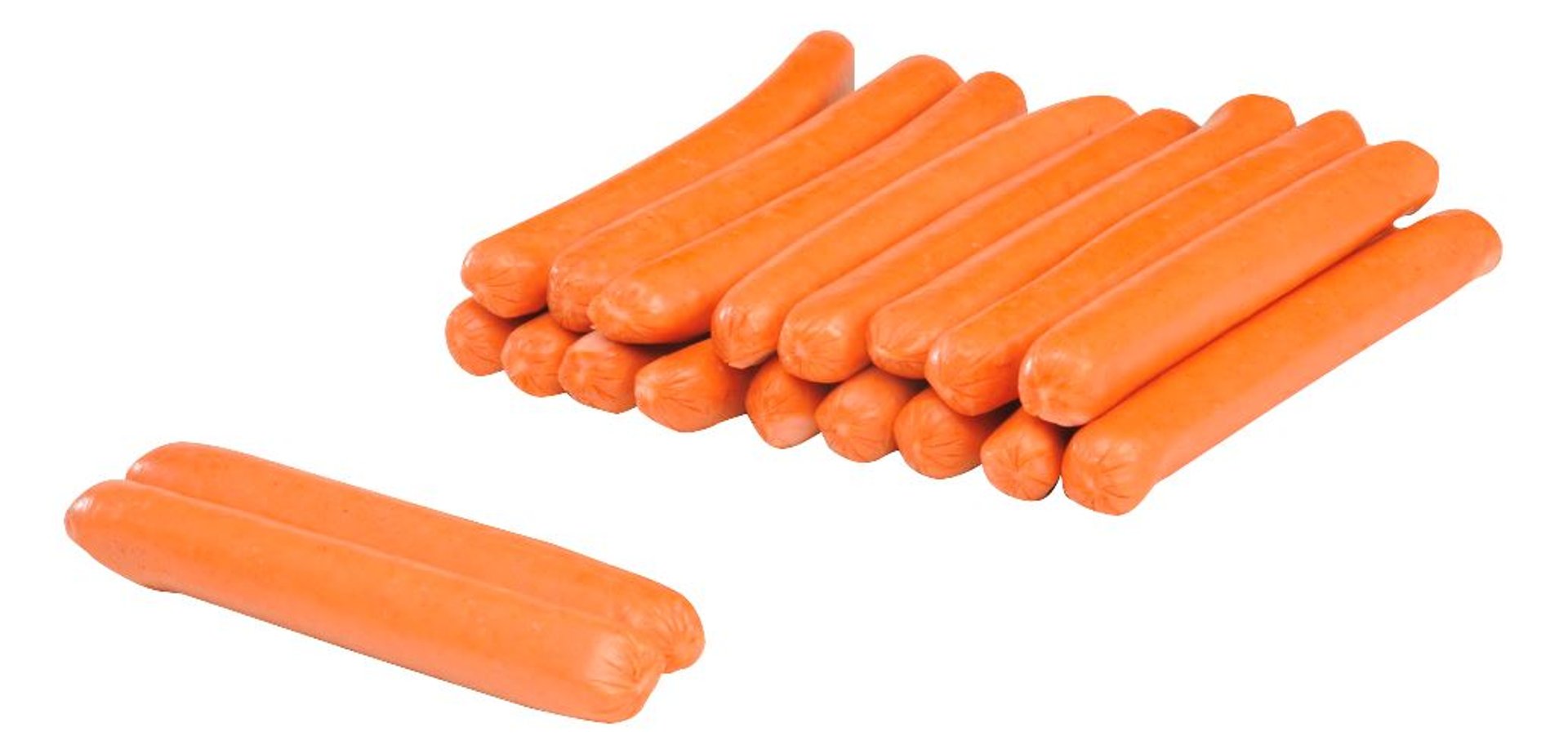 Schleizer - Hot Dog Würstchen in Eigenhaut 30 Stück à 45 g 1,35 kg