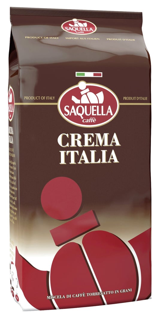 Saquella - Kaffeebohnen Crema Italia - 1,00 kg Beutel